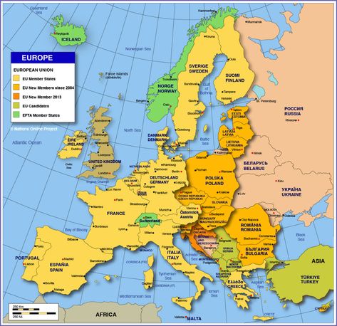 Map of Europe Germany Poland, Map Of Europe, Maps For Kids, Tourist Map, Printable Maps, Southern Europe, Country Maps, Europe Map, Travel Maps