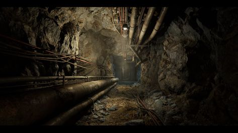 ArtStation - Underground Facility, Volodymyr Stepaniuk Underground Facility, Wild Animal Sanctuary, Fallout Rpg, Metro 2033, Underground World, Fantasy Horror, Tabletop Rpg Maps, Underground Tunnels, Geometric Drawing