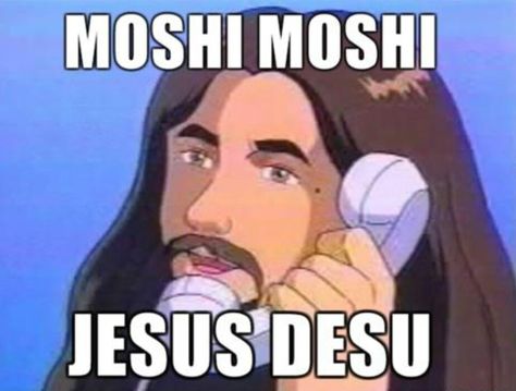 Moshi moshi Jesus desu Jesus Meme, Image Meme, Odd Future, 웃긴 사진, Anime Meme, Funny Reaction Pictures, Meme Faces, Really Funny Pictures, What’s Going On