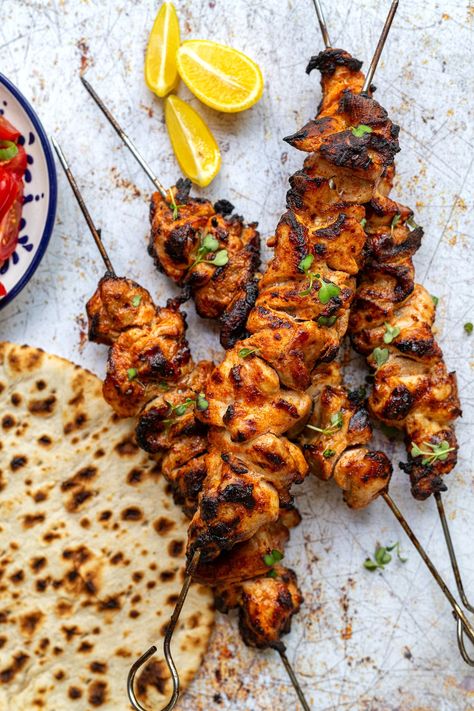 Chicken Kebab Recipe – Air Fryer, Grill, or Oven! Chicken Thigh Kebab Recipe, Chicken Kebab Marinade Recipes, Shiskabob Recipes Chicken, Chicken Kebab Recipe Oven, Air Fryer Chicken Kebab, Marinade For Chicken Kabobs On The Grill, Air Fryer Kebab Recipes, Greek Chicken Kebab Recipe, Chicken Kabobs On The Grill Marinade