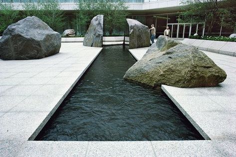 Modern Landscape Design, Reflecting Pool, Water Walls, San Francesco, Salou, Landscaping With Rocks, Water Feature, Modern Landscaping, Urban Landscape