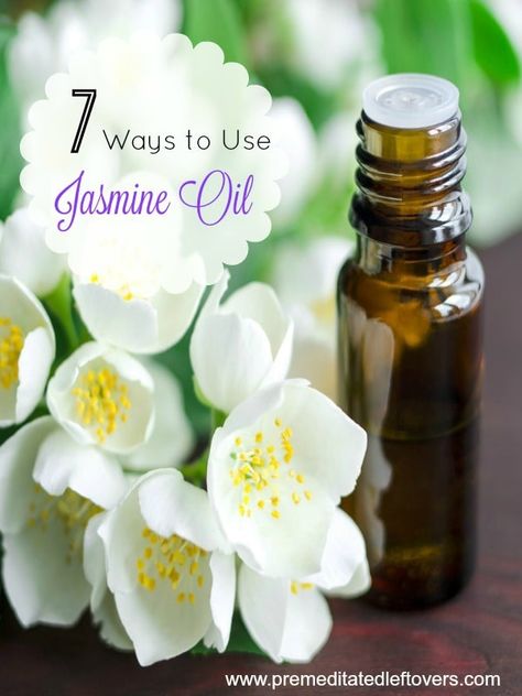 7 Ways to Use Jasmine Essential Oil- Jasmine essential oil has a sweet, floral scent. Here are 7 ways you can use it in your beauty and household routines. Hot Flashes Essential Oils, Low Energy Remedies, Neroli Essential Oil, Jasmine Essential Oil, Jasmine Oil, Essential Oil Benefits, Frankincense Essential Oil, Essential Oil Roller, Oil Benefits