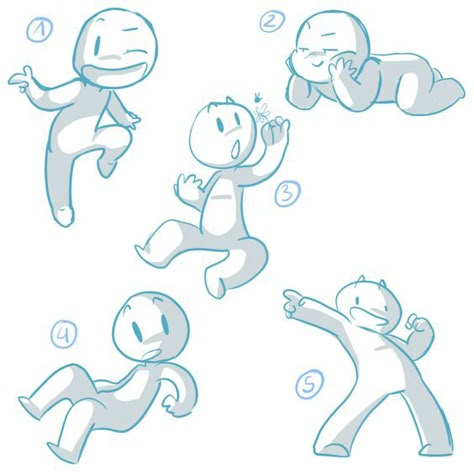 Weird Chibi Poses2 *YCH* -closed- by LeniProduction on DeviantArt: Chibi Poses Happy, Chibi Falling Pose, Drawing Poses Chibi, Poses Chibi, Chibi Poses, Chibi Sketch, Small Drawings, Poses References, Chibi Drawings