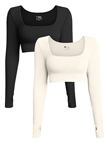 Square Neckline Long Sleeve, Gym Attire, Workout Tops For Women, Long Sleeve Workout, Long Sleeve Crop, Black Crop Tops, Long Sleeve Crop Top, Workout Tops, Amazing Women