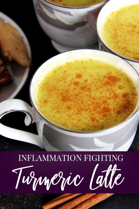 Ayurvedic Drinks, Golden Milk Recipe, Healthiest Foods, Mind Diet, Turmeric Recipes, Turmeric Latte, Anti Inflammation, Golden Milk, Turmeric Benefits