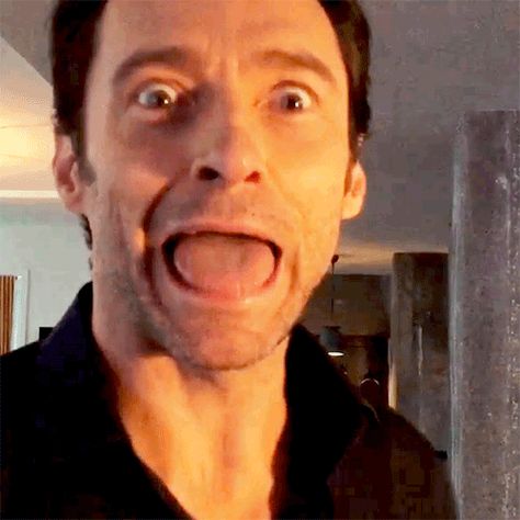 Hugh Jackman Funny, Jack Hughman, X Men Funny, Hugh Jackman Logan, Wolverine Hugh Jackman, Logan Wolverine, Kevin Spacey, He Makes Me Happy, The Greatest Showman