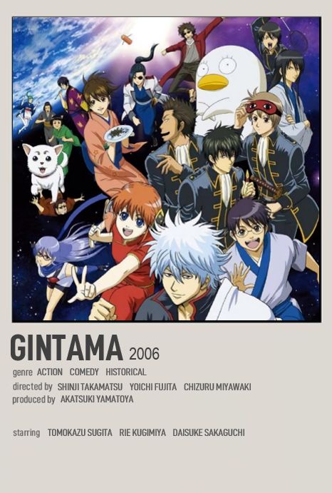 minimalist polaroid anime poster made by me !! @asmiled Gintama Minimalist Poster, 90s Anime To Watch, Anime Show Posters, Anime Cards, Polaroid Posters, Anime Magi, Anime Lock Screen, Japanese Animated Movies, Anime Suggestions