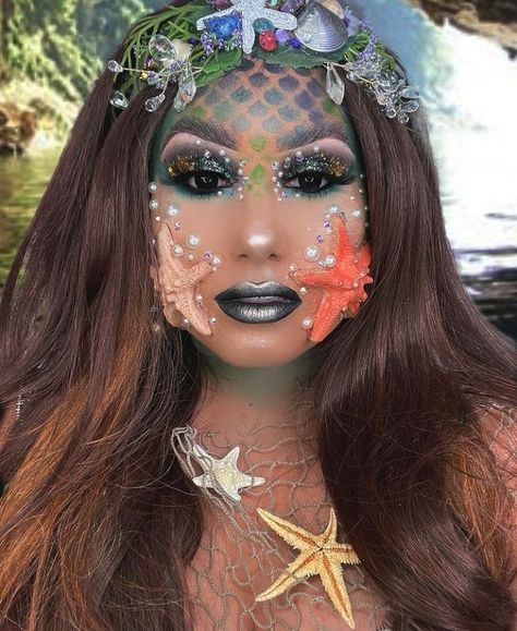 Mermaid Skeleton Makeup, Holloween Makeup, Mermaid Skeleton, Skeleton Halloween Costume, Skeleton Makeup, Brow Wax, Skeleton Halloween, Halloween Skeletons, Halloween Makeup