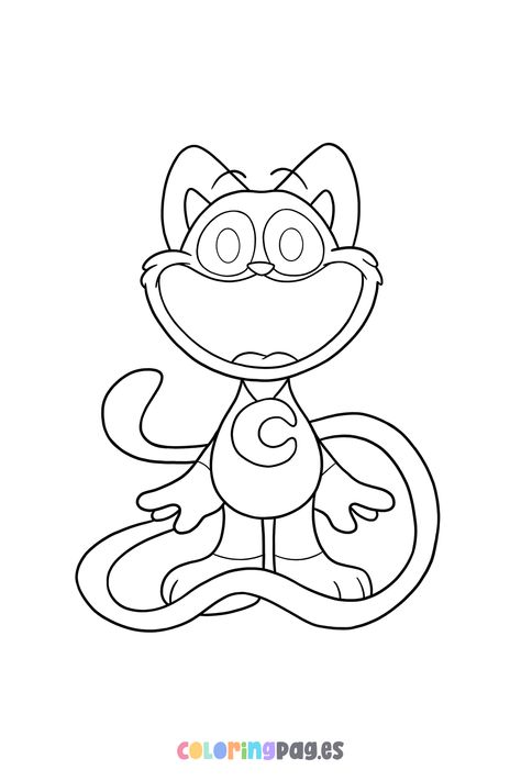 💜 Discover fun and creative ways to engage your kids with our free Poppy Playtime - CatNap coloring page, featuring one of the beloved Smiling Critters from Chapter 3. Perfect for fans of all ages looking for family-friendly crafts and children's activities! Download your free printable coloring page today and spark your child’s creativity.  📌 For more cute and free coloring pages, visit us on our homepage. Catnap Coloring Pages, Cat Nap Drawing, Disney Princess Movies, Children's Activities, Poppy Playtime, Cute Cartoon Drawings, Fun Activities For Kids, Free Printable Coloring, Chapter 3