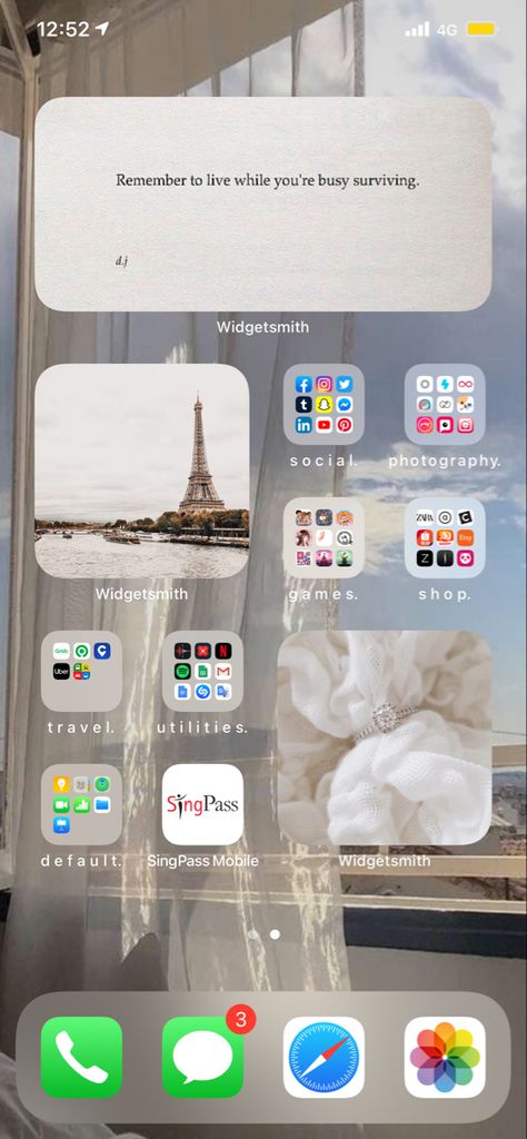 Customised Iphone Home Screen, I Phone Screen Layout, Customise Iphone Home Screen, Customised Home Screen, Apps Layout, Iphone Home Screen Aesthetic, Neptune Statue, Whats On My Iphone, Ios App Iphone