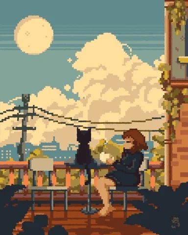 Lo-Fi by Luigi Salas - Motion Designer | GIPHY Anime Coffee, Lofi Chill, Chill Music, Pixel Animation, Arte 8 Bits, Motion Designer, A Kind Of Magic, Music Illustration, 2 Am