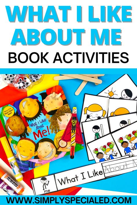 Looking for What I Like About Me activities? Today, I am sharing 5 book activities for kids that you you do with this loved book. You can work on a story map, have students work on sequencing to check for understanding, or have students work on vocabulary. Students can also work on their reading comprehension skills with comprehension questions and then finish things off with a fun visual craft. What I Like About Me Book Activities, Read Aloud Picture Books, Teaching Executive Functioning Skills, Book Activities For Kids, Fine Motor Centers, Teaching Executive Functioning, Retelling Activities, Special Education Lesson Plans, Middle School Special Education