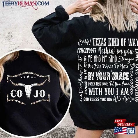 Cody Johnson Concert, Cody Johnson, Music Tshirt, Western Graphic Tees, Country Concert Outfit, Screen Printing Shirts, Country Shirts, Under The Lights, Country Outfits