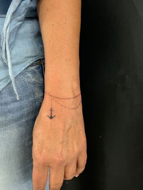 Anchor Hand Tattoos For Women, Anchor Bracelet Tattoo, Nautical Wrist Tattoo, Anchor Tattoo Hand, Small Anker Tattoo, Mini Anchor Tattoo, Anchor Hand Tattoo, Anker Tattoo For Women, Small Anchor Tattoos For Women