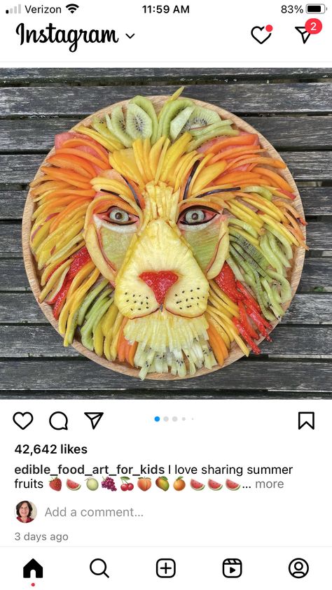 Safari Food, Party Essen, Fruit Platter Designs, Fruit Animals, Christmas Meals, Food Art For Kids, Jungle Cruise, Amazing Food Decoration, Animal Food