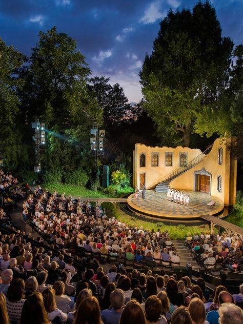 Amphitheater Architecture, Auditorium Architecture, Open Air Theatre, Outdoor Theatre, Theatre Performance, Open Air Theater, Outdoor Stage, Theatre Geek, Set Design Theatre