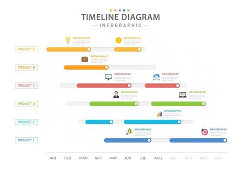 Calendar Infographic, Timeline Diagram, Template For Business, Vector Infographic, Progress Bar, Infographic Template, Todo List, Infographic Templates, 12 Months