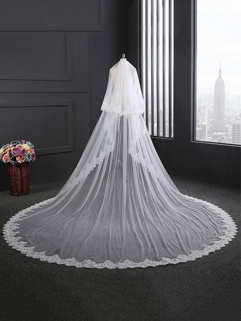 Cheap Wedding Veil, Ivory Bridal Veil, Comb Veil, Cathedral Bridal Veils, Long Veil Wedding, Ivory Veil, Cathedral Wedding Veils, Blusher Veil, Bride Veil