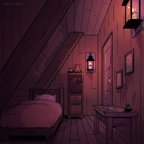 Fantasy Room Drawing, Room Interior Illustration, Drawing Bedroom Ideas, Animation Room Design, Backgrounds For Drawings Bedroom, Animation Background Room, Simple Room Drawing Reference, Studio Apartment Concept Art, Animated Bedroom Background