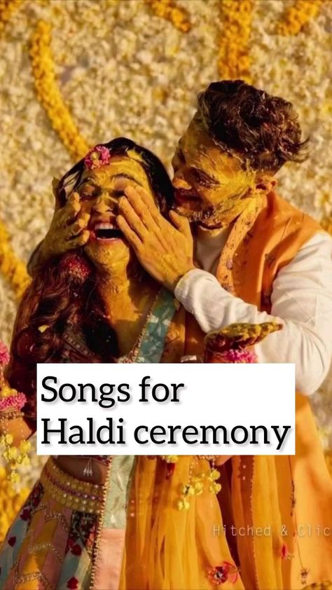 Haldi Instagram Story, Haldi Entry For Bride, Bride Haldi Entry, Haldi Bridal Entry, Indian Bridal Haldi Look, Haldi Function Ideas For Bride, Shaadi Songs For Insta Story, Wedding Songs Ideas, Haldi Unique Ideas