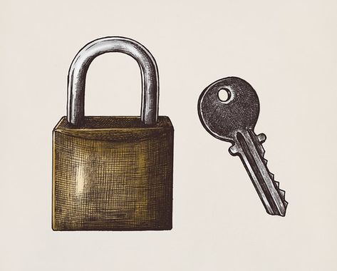 Hand-drawn lock and key illustration | free image by rawpixel.com Lock And Key Drawing Sketches, Lock And Key Sketch, Key Lock Drawing, Lock And Key Illustration, Lock Drawing Simple, Lock Drawing Sketch, Padlock Drawing, Lock And Key Drawing, Lock Aesthetic