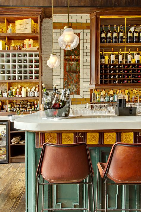 Bar area at Ibérica Farringdon |Ibérica Restaurants| Farringdon London, Mid Century Bar Stools, Spanish Restaurant, Tapas Restaurant, Mid Century Bar, Industrial Bar, Tapas Bar, Bar Interior, Bar Design Restaurant