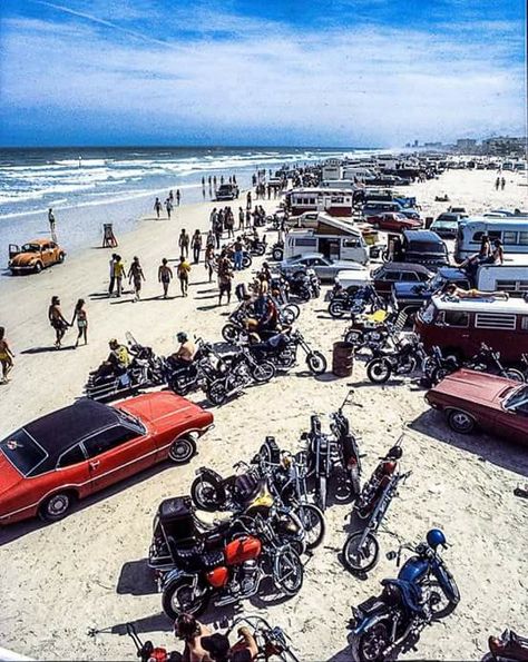 1978 Bike week Daytona Bike Week Daytona, Daytona Bike Week, Moto Vintage, Bike Week, New Photo, Harley Davidson, Oregon, Bike