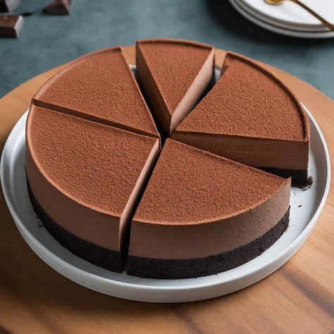 Dark Chocolate Mousse Cake Recipe - Instacart Dark Chocolate Mousse Cake, Chocolate Mousse Cake Recipe, Mousse Cake Recipe, Dark Chocolate Mousse, Chocolate Mousse Cake, Mousse Recipes, Cake Images, Mousse Cake, Cake Chocolate