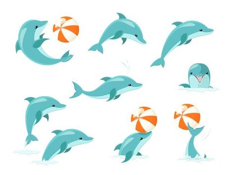 Dolphins Illustration, Dolphin Mascot, Dolphin Illustration, Whale Sketch, Jing Xuan, Dolphin Drawing, Map Mural, World Map Mural, Cute Dolphin