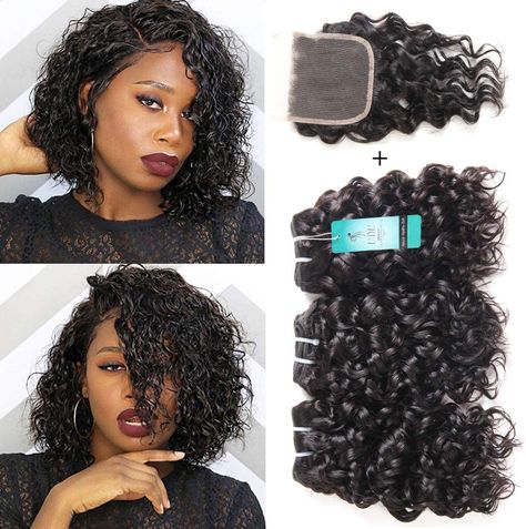 Amazon Hair Extensions, Short Curly Weave, Curly Human Hair Extensions, Wavy Weave, Short Weave Hairstyles, Brazilian Human Hair Extensions, Natural Hair Weaves, Amazon Hair, Remy Human Hair Weave