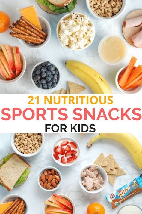 Kid athletes need good fuel between meals! Here are sports snacks ideas for kids, including snacks they can eat on the go. #realmomnutrition #sportssnacks #snacksforkids #kidfriendly #healthysnackideas Snacks Ideas For Kids, Kids Sports Snacks, Healthy Sport Snacks, Snacks For Kids Healthy, Protein Snacks For Kids, Sport Snacks, Soccer Snacks, Athlete Food, Sports Snacks