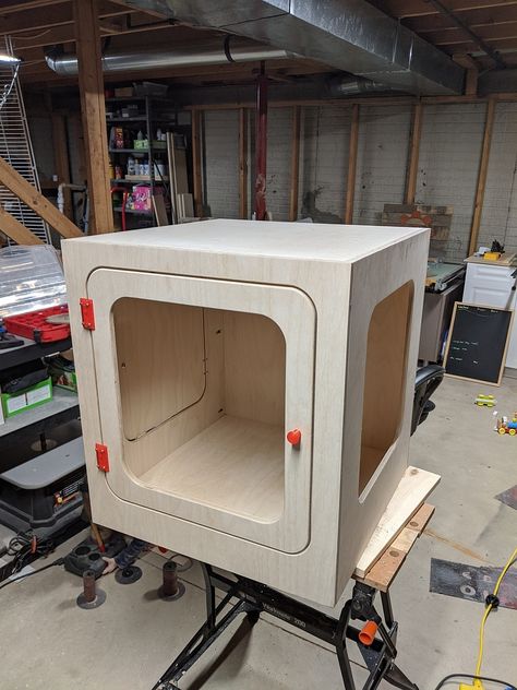 Ender 3 Enclosure - Projects - Inventables Community Forum 3d Printer Enclosure, Ikea Lack, Paint Booth, Ender 3, 3d Printing Diy, 3d Cnc, Fusion 360, 3d Printer Diy, Plywood Sheets