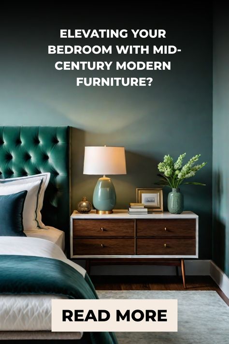 Discover 8 iconic mid-century modern furniture pieces that will transform your bedroom into a timeless oasis. Learn the key characteristics and historical influences of this design style to create a stunning modern bedroom. Mid Mod Bedroom, Mod Bedroom, Modern Bedroom Makeover, Chic Nightstand, Timeless Bedroom, Tufted Headboards, Mid Century Modern Bedroom, Statement Furniture, Iconic Furniture