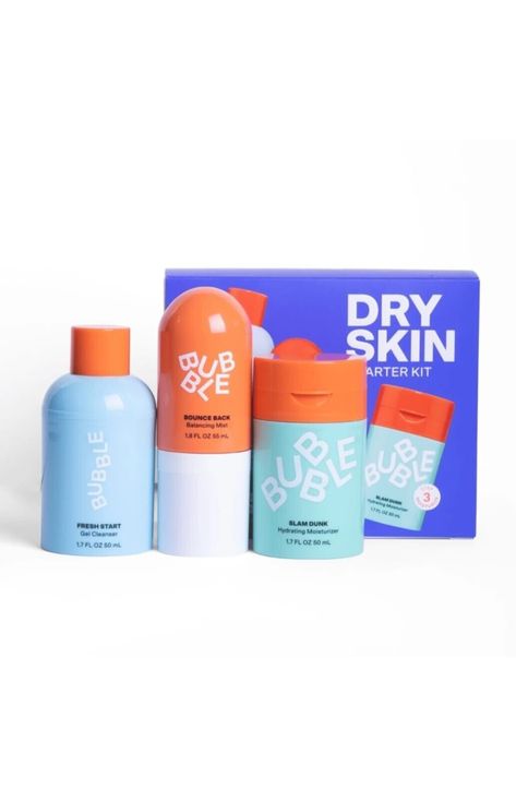 Bubble Skincare 3-Step Hydrating Routine Bundle, for Normal to Dry Skin, Unisex,. Skincare Products Bubble, Skin Care Bundles Ideas, Bubble Skincare Set, Kids Skin Care Routine, Bubble Skincare For Kids, Skin Care Stuff, Skin Care For Kids, Bubble Skin Care, Skincare Dry Skin