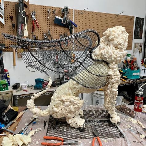 Spray Foam Sculpture, Foam Sculpture, Foam Art, Nyc Artist, Craft Techniques, Faux Taxidermy, Spray Foam, Foam Crafts, Taxidermy