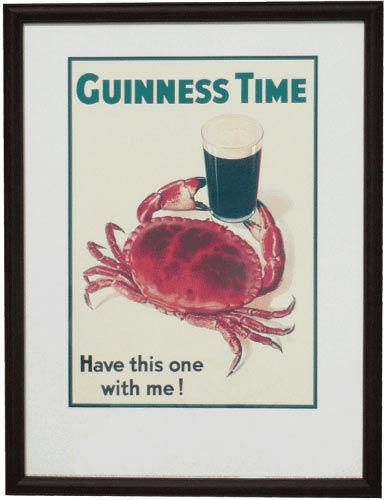 guinness crab poster Vintage Advertising Art, Most Famous Artists, Quote Artwork, Beer Poster, Vintage Advertising Posters, Poster Shop, Vintage Advertisement, Advertising Poster, Famous Artists