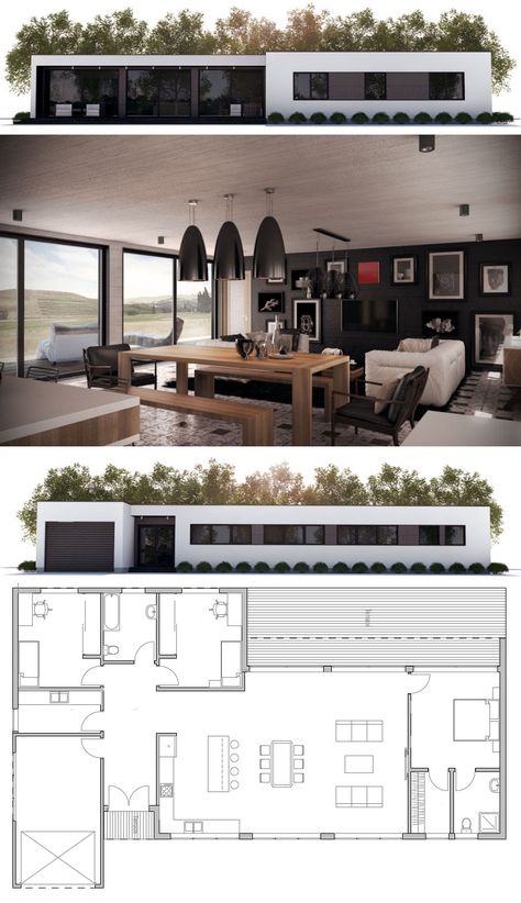 Casa Building A Container Home, Container House Plans, Plans Modern, Contemporary House Plans, Modern House Plan, Modern Architecture House, House Blueprints, Minimalist Architecture, Container Homes