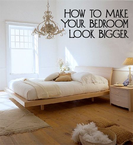 If your bedroom looks small and crowded, you may need to make a few changes instead of looking for a new house.  Here are a few ways to make your bedroom look bigger. Bedroom Romantic, Deco Studio, Casa Vintage, The Bedroom, Beautiful Bedrooms, My New Room, Cozy Bedroom, Apartment Therapy, Apartment Living