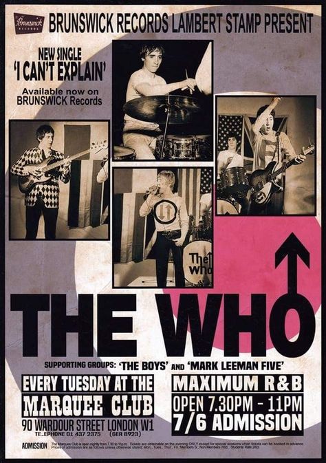 Concert Poster, The Who, Concert Posters, Music Poster, Boys Who, London, Concert, Band, Books