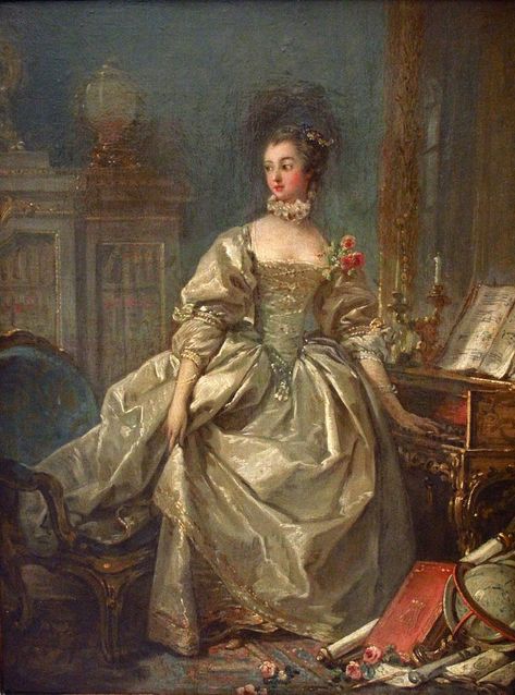 Madame Pompadour, 18th Century Portraits, French Rococo, 18th Century Fashion, Hur Man Målar, Louvre Paris, Rococo Style, Pompadour, Persona 5