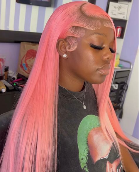 Black Girls Hairstyles Weave, Wig Design, Glamour Hair, Frontal Wig Hairstyles, Classy Hairstyles, Goddess Braids Hairstyles, Baby Hairs, Pink Wig, Appointments Available