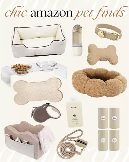 Aesthetic Puppy Supplies, Things For Puppies, Puppy Stuff Accessories, Aesthetic Dog Supplies, Cute Dog Stuff, Dog Essentials Products, Dog Room Design, Girl Dog Accessories, Puppy Essentials