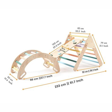 The NEW version features:
- New product added - rocker
- New and improved triangle folding system
- The triangle is now more compact for storage
- Pastel colors are now available.
- You can choose any triangle with an arch/rocker and add any ramp or more ramps.
- A video assembly instruction is included for each product. Stacking Bed, Wooden Single Bed, Kids Bed Furniture, Daycare Furniture, Preschool Montessori, Children Bed, Kid Bed, Wooden Toys Design, Bed Wooden