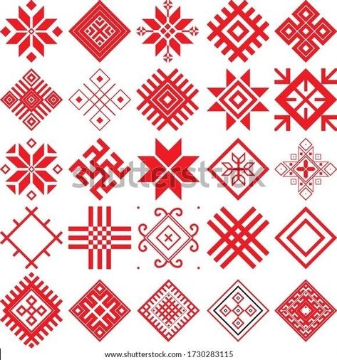 Baltic Symbols Lithuania Tattoo, Wood Jewelry Diy, Slavic Culture, Slavic Paganism, الفن الرقمي, Cross Stitch Geometric, Pola Kristik, Ukrainian Art, Mosaic Decor