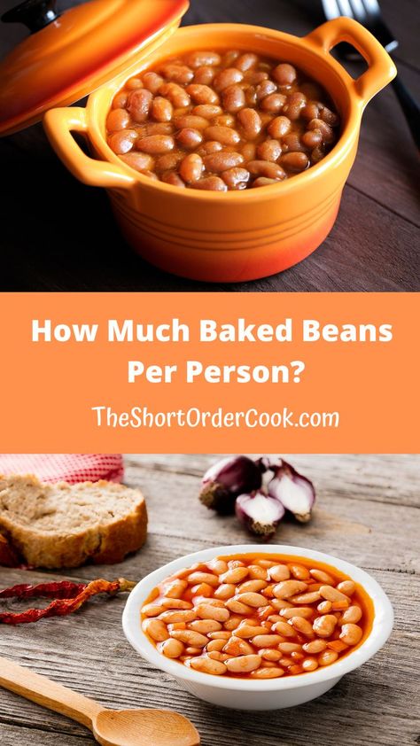 A crock full of beans and a bowl filled with bread and wooden spoon on a table. Texas Beans, Beans For A Crowd, Canned Baked Beans, Bbq Baked Beans, Bbq Beans, Homemade Baked Beans, Homemade Beans, Boston Baked Beans, Seasoned Veggies