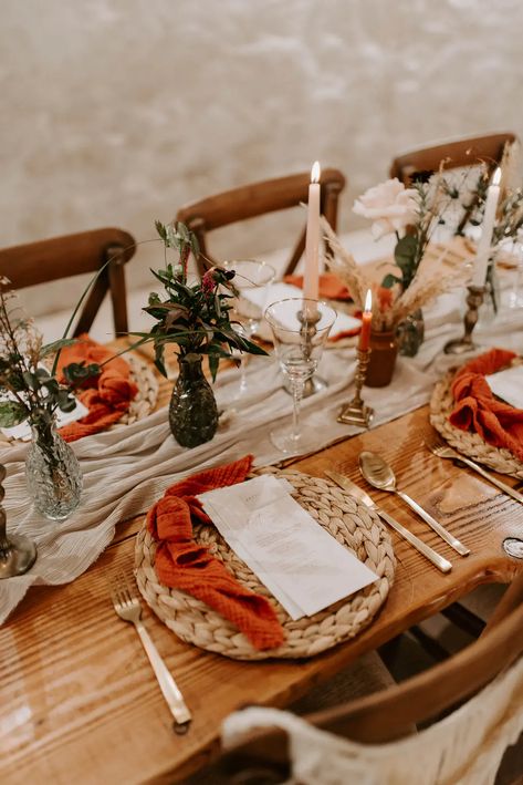 Floral Graduation Party, Wedding Dress Photography, Colour Flowers, Burnt Orange Weddings, Wedding Dress Boho, Pampas Grass Decor, Grass Decor, Table Flower, Boho Inspiration