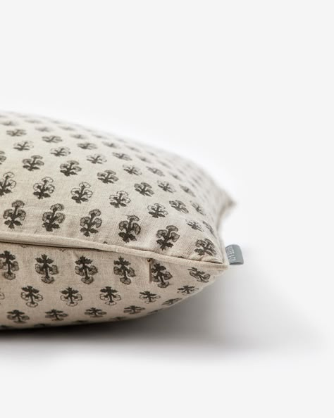 With a classic and intricate pattern, the Downing Pillow Cover brings detailed design and a simple palette to your pillow vignettes. Its double sided block-printed pattern boasts of its craftsmanship, while the linen material is timeless and comfortable. Large Pattern Pillow, Small Pattern Pillow, Studio Mcgee Target Throw Pillows, Pillows Studio Mcgee, Mcgee And Co Pillow, Mcgee And Co Pillows, Studio Mcgee Pillows, Pillow Cover Ideas, Block Print Pillows