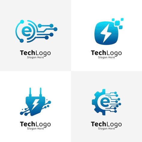 Digital Logo Design Ideas, Digital Logo Ideas, Logo Teknologi, Tech Logo Ideas, Electricity Design, Company Logo Ideas, Electronic Logo, Research Logo, Rebranding Logo