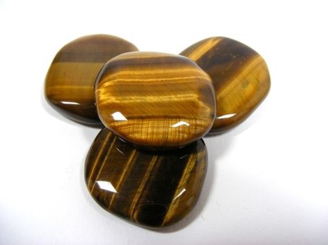 tigereye stone | Gold Tigers Eye Palm Stone Tigers Eye Properties, Self Critical, Tigereye Stone, Kundalini Energy, Rare Crystals, Spinal Column, Natural Objects, Gold Tiger Eye, Palm Stones