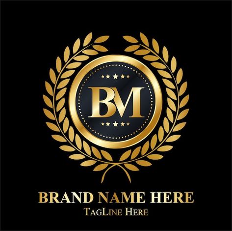 Bhojpuri Logo, Branding Company Logo, Bm Logo Design, Trading Company Logo, Logos Design Ideas, Bm Logo, Luxury Logos, Luxury Brand Logo, Free Logo Mockup